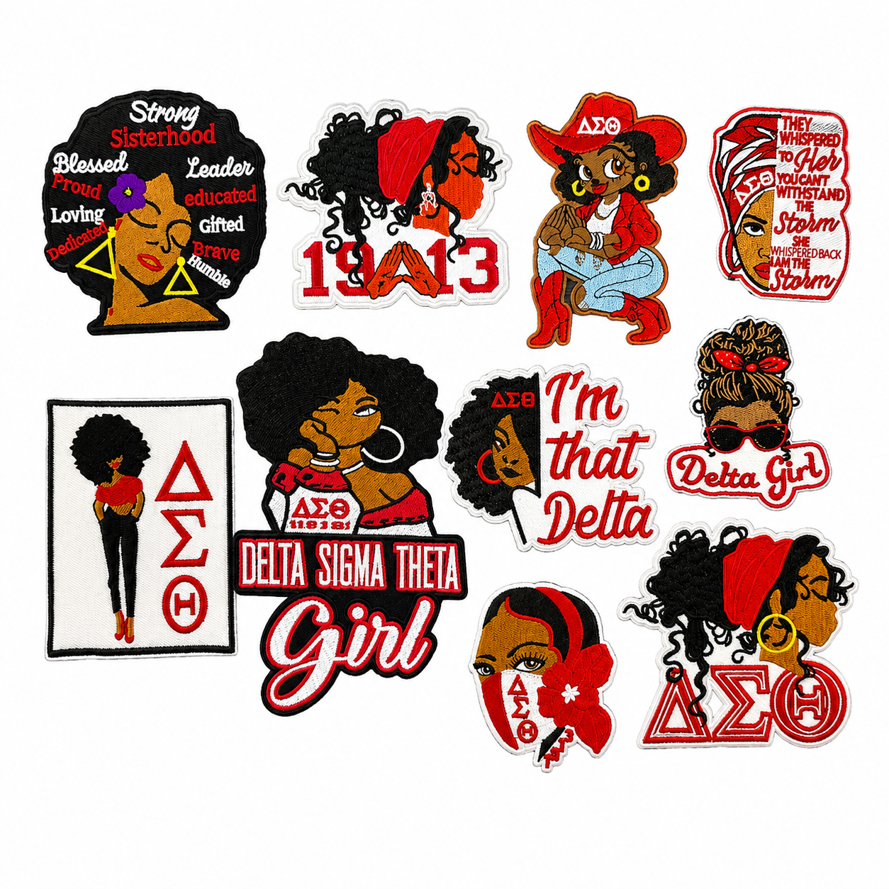 Delta Sigma Theta Sorority Iron On Patches