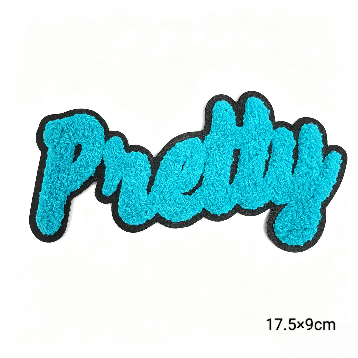 Pretty Chenille Letter Patches Iron-On Embroidered Appliques