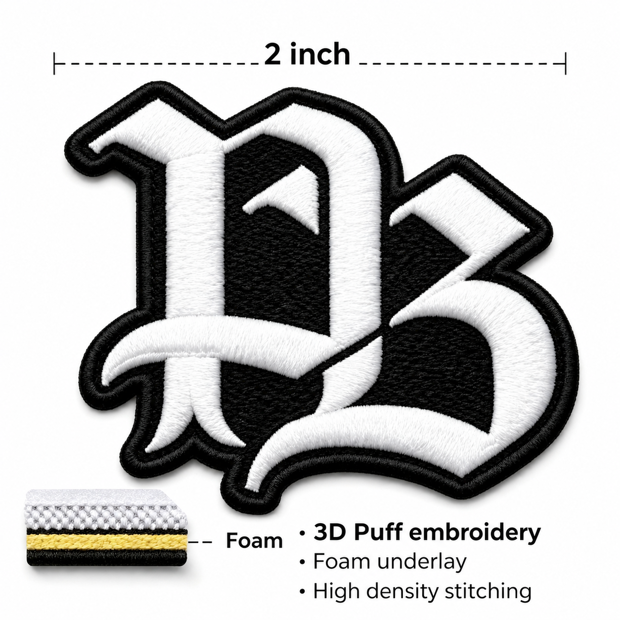 Custom Designer Clothing Embroidery Patches Animal Woven Eco-Friendly 3D LOGO Embroidered Iron-On Sew-On Clothing Patch