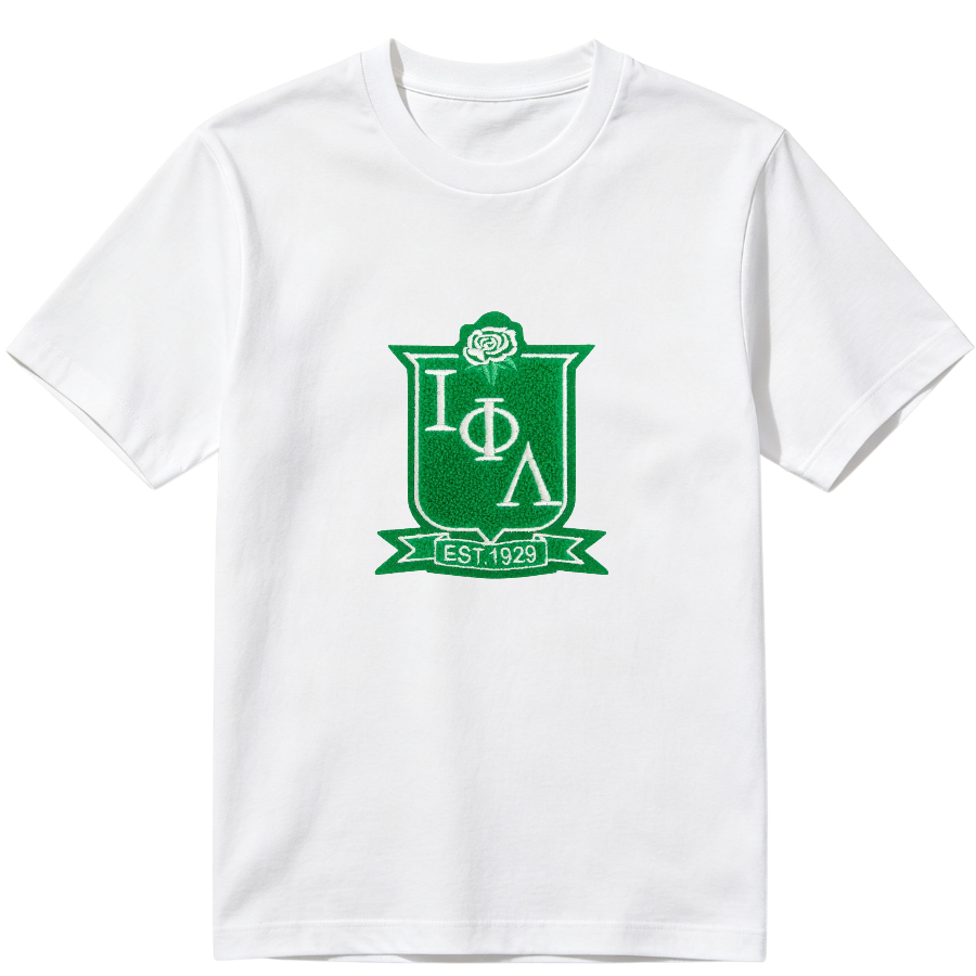 Iota Phi Lambda Sorority Green Chenille Patches Set