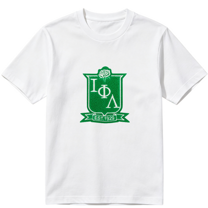 Iota Phi Lambda Sorority Green Chenille Patches Set