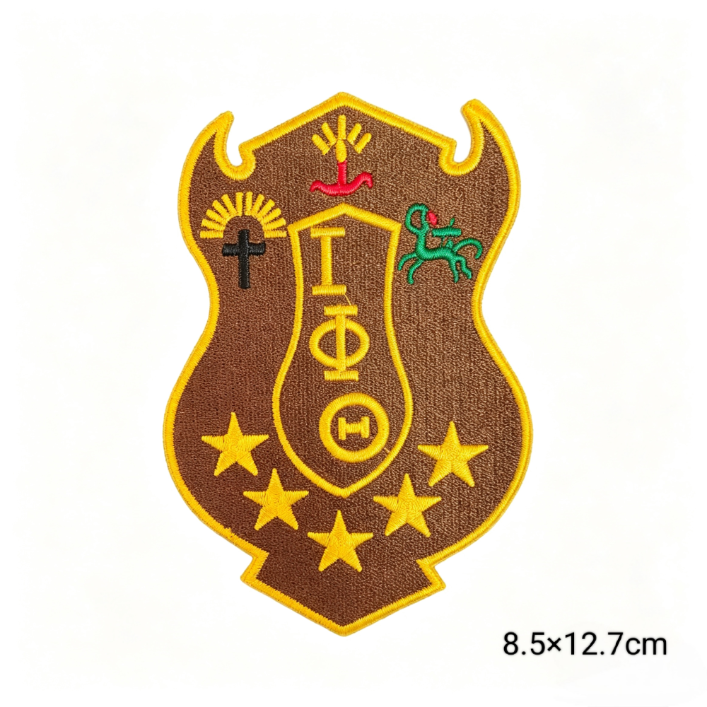 Iota Phi Theta 1963 fraternity Chenille Iron-On Patches Set