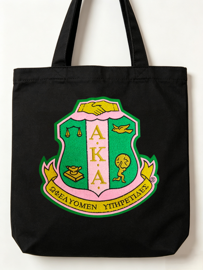 10.5 inch Greek AKA Sorority Embroidered shield Patches