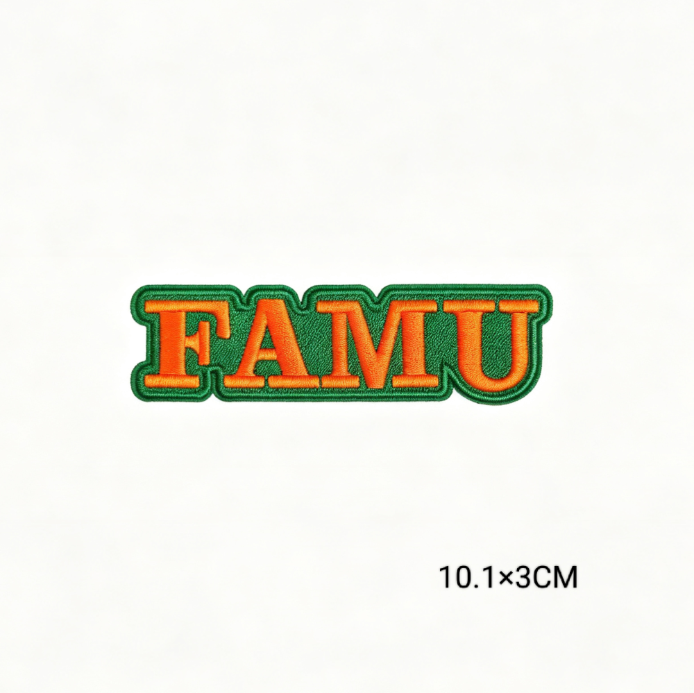 FAMU 1887 Legacy Rattler Chenille Embroidered Patches Florida A&M University HBCU Iron on Patches