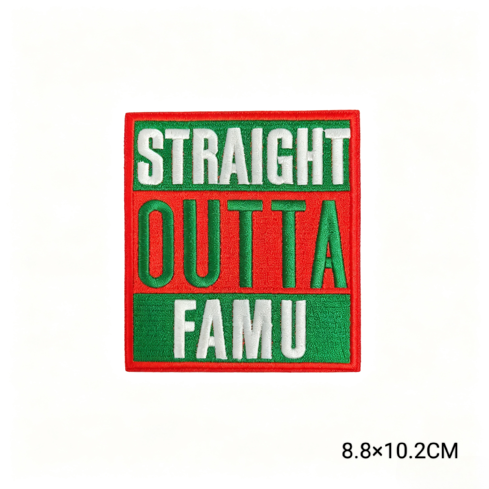 FAMU 1887 Legacy Rattler Chenille Embroidered Patches Florida A&M University HBCU Iron on Patches