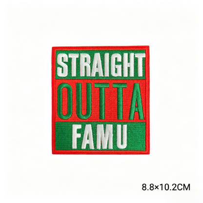 FAMU 1887 Legacy Rattler Chenille Embroidered Patches Florida A&M University HBCU Iron on Patches