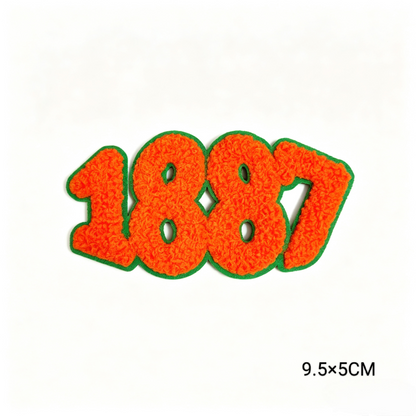 FAMU 1887 Legacy Rattler Chenille Embroidered Patches Florida A&M University HBCU Iron on Patches