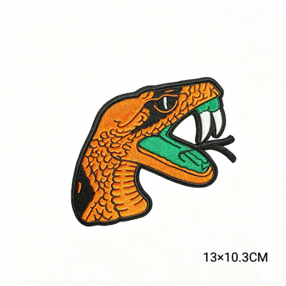 FAMU 1887 Legacy Rattler Chenille Embroidered Patches Florida A&M University HBCU Iron on Patches