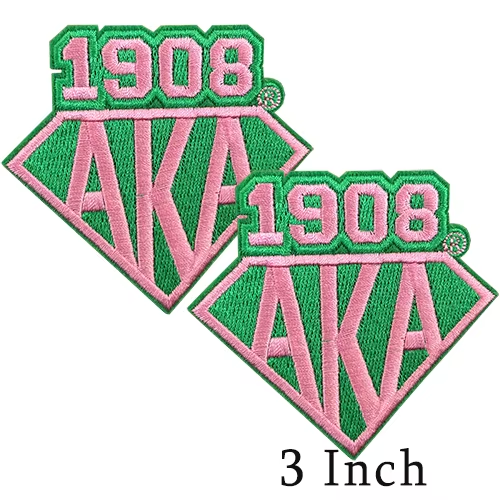 Small Size Sorority AKA Ivy Pearl Embroidery Design Patches