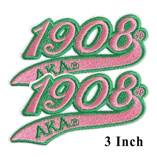 Small Size Sorority AKA Ivy Pearl Embroidery Design Patches
