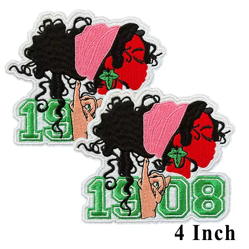 Small Size Sorority AKA Ivy Pearl Embroidery Design Patches