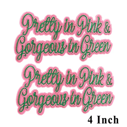 Small Size Sorority AKA Ivy Pearl Embroidery Design Patches