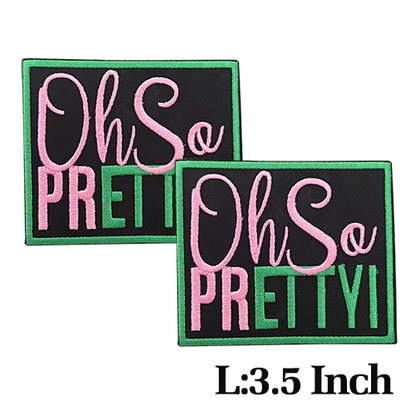 Small Size Sorority AKA Ivy Pearl Embroidery Design Patches