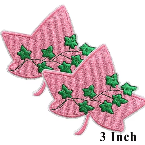 Small Size Sorority AKA Ivy Pearl Embroidery Design Patches