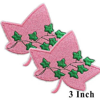 Small Size Sorority AKA Ivy Pearl Embroidery Design Patches