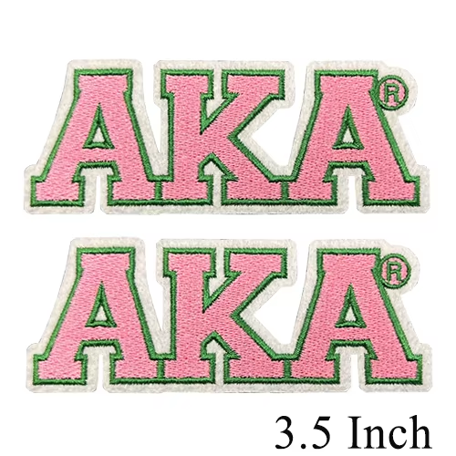 Small Size Sorority AKA Ivy Pearl Embroidery Design Patches
