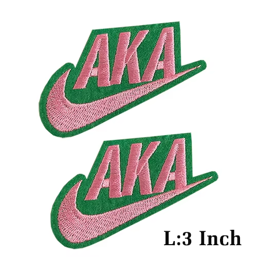 Small Size Sorority AKA Ivy Pearl Embroidery Design Patches