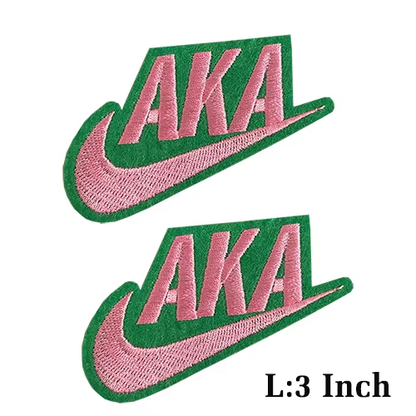 Small Size Sorority AKA Ivy Pearl Embroidery Design Patches