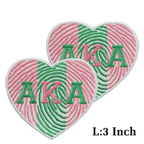 Small Size Sorority AKA Ivy Pearl Embroidery Design Patches