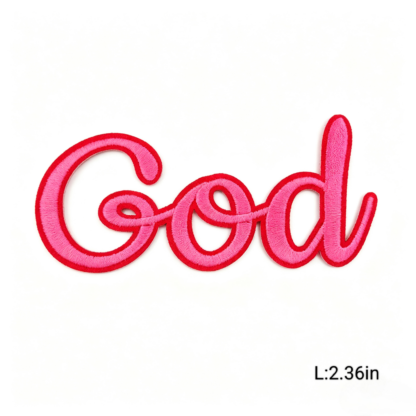 Hot Pink/Black Trendy Letter Embroidery Iron-on Patches Various Inspirational Slogan & Letters