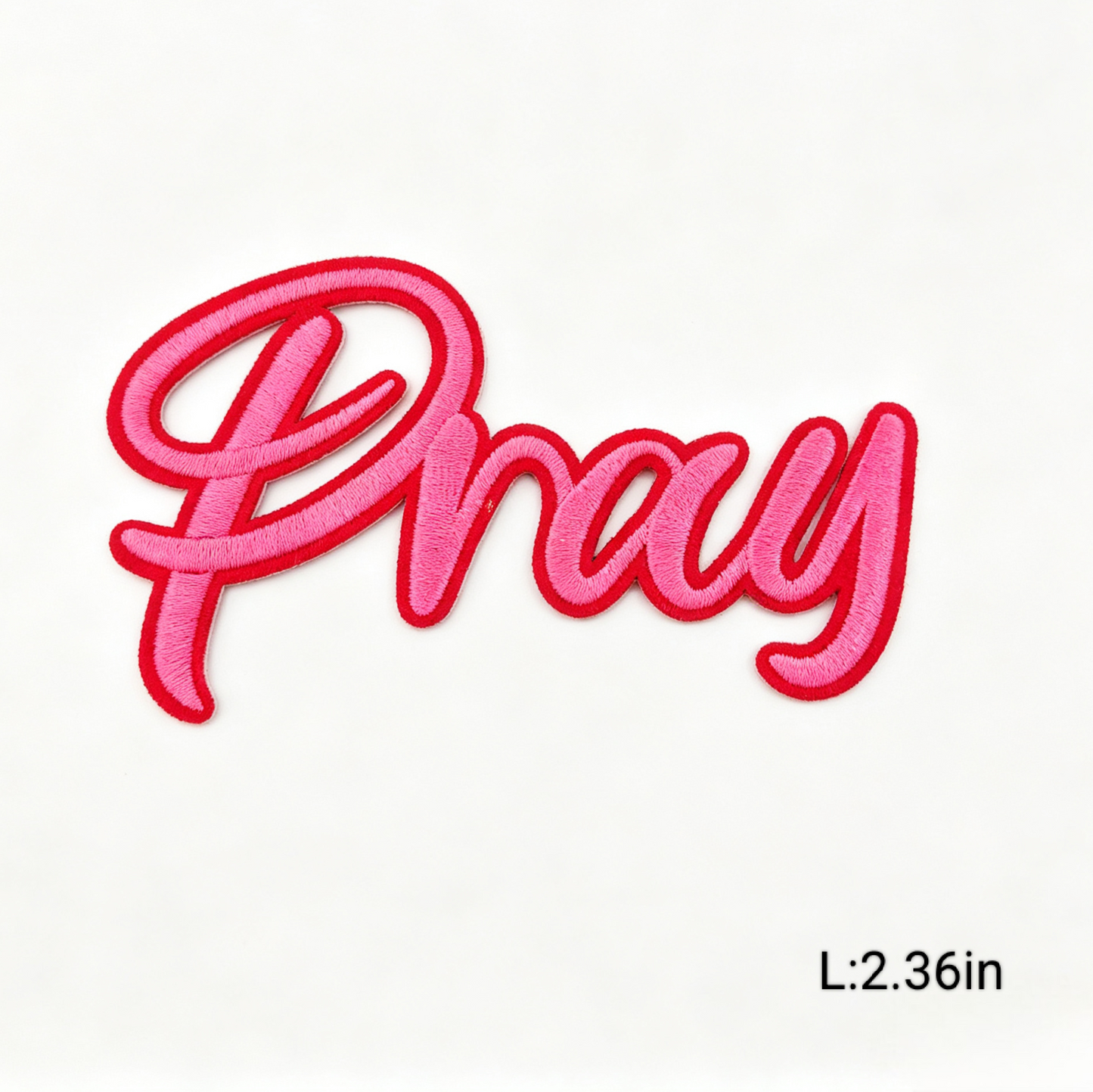 Hot Pink/Black Trendy Letter Embroidery Iron-on Patches Various Inspirational Slogan & Letters