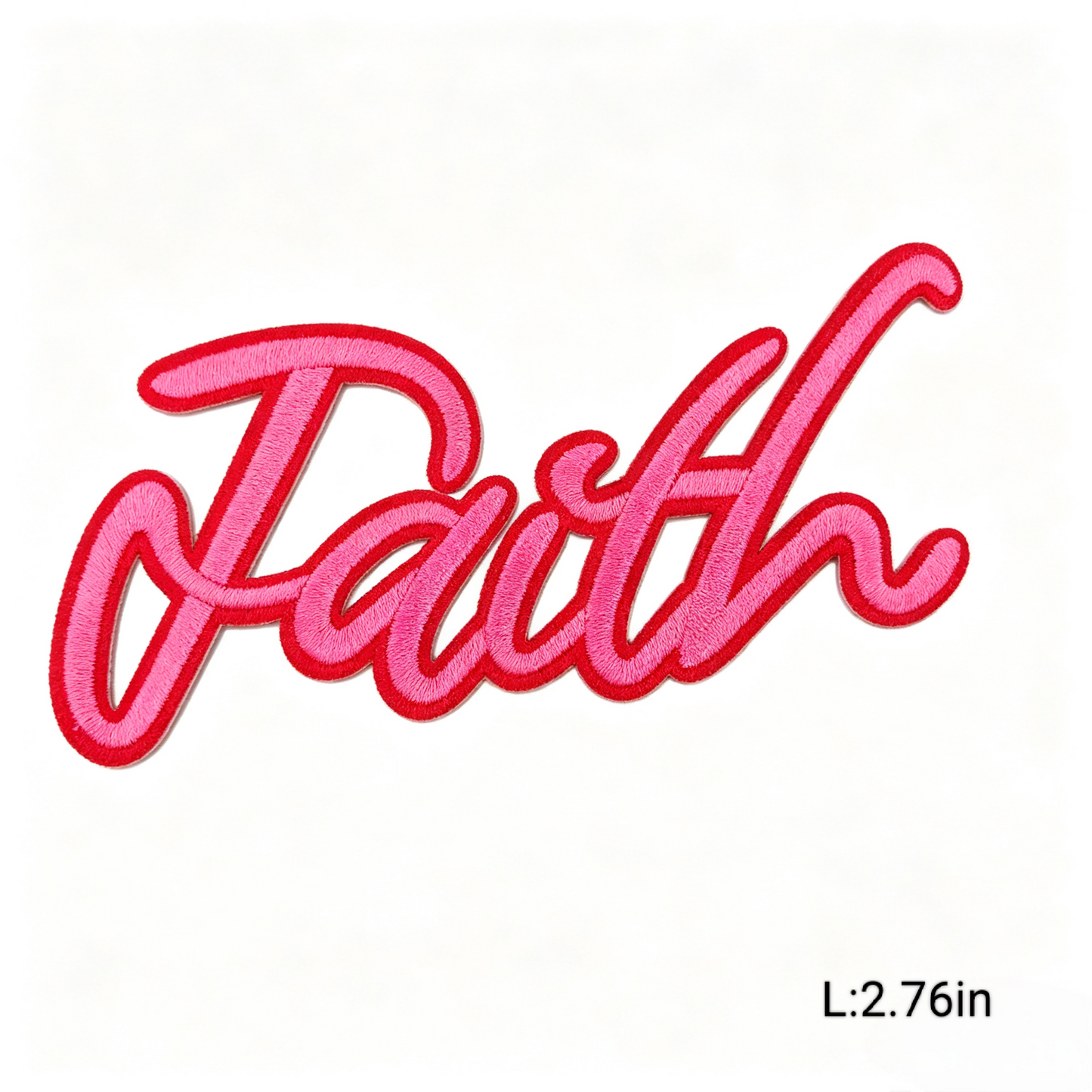 Hot Pink/Black Trendy Letter Embroidery Iron-on Patches Various Inspirational Slogan & Letters