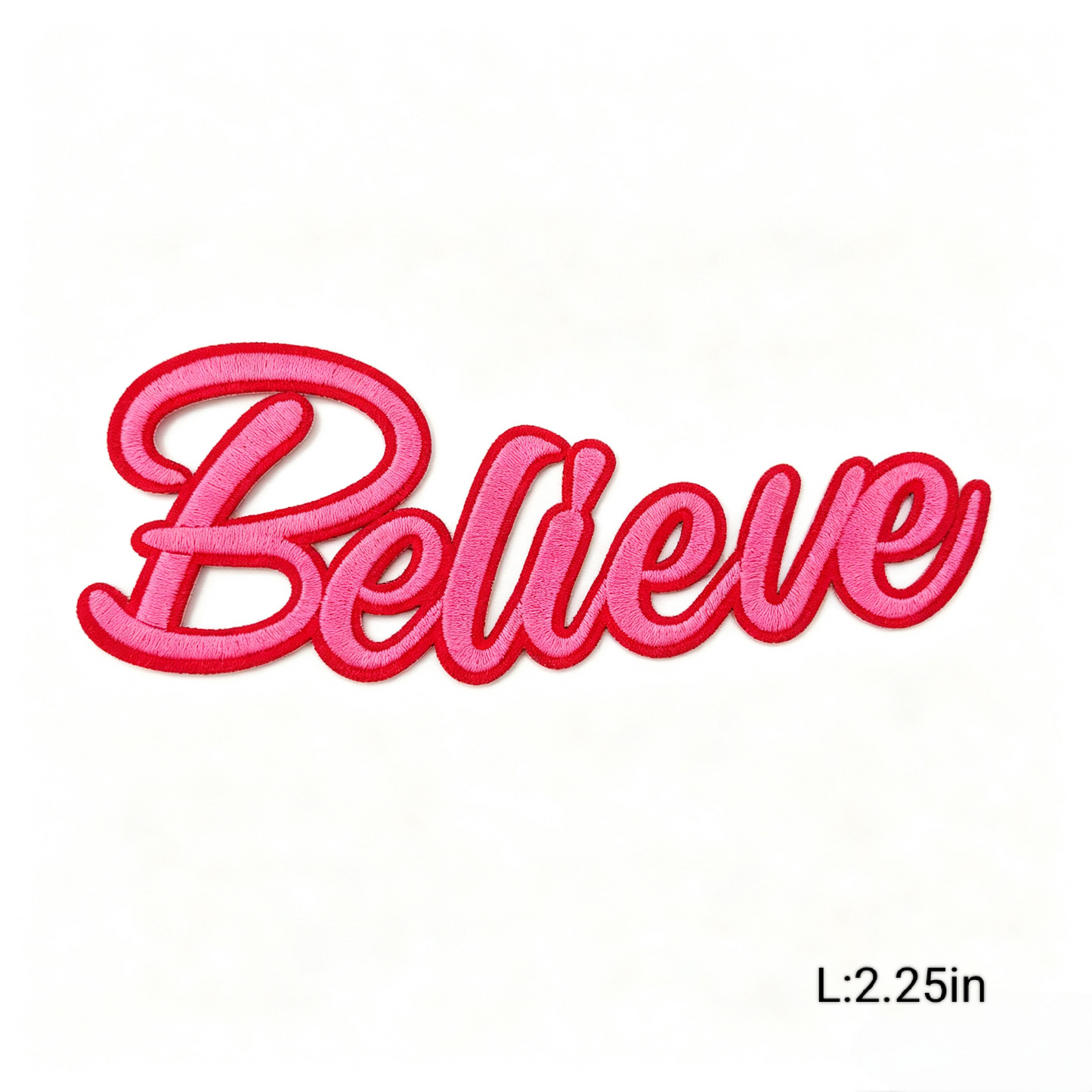 Hot Pink/Black Trendy Letter Embroidery Iron-on Patches Various Inspirational Slogan & Letters