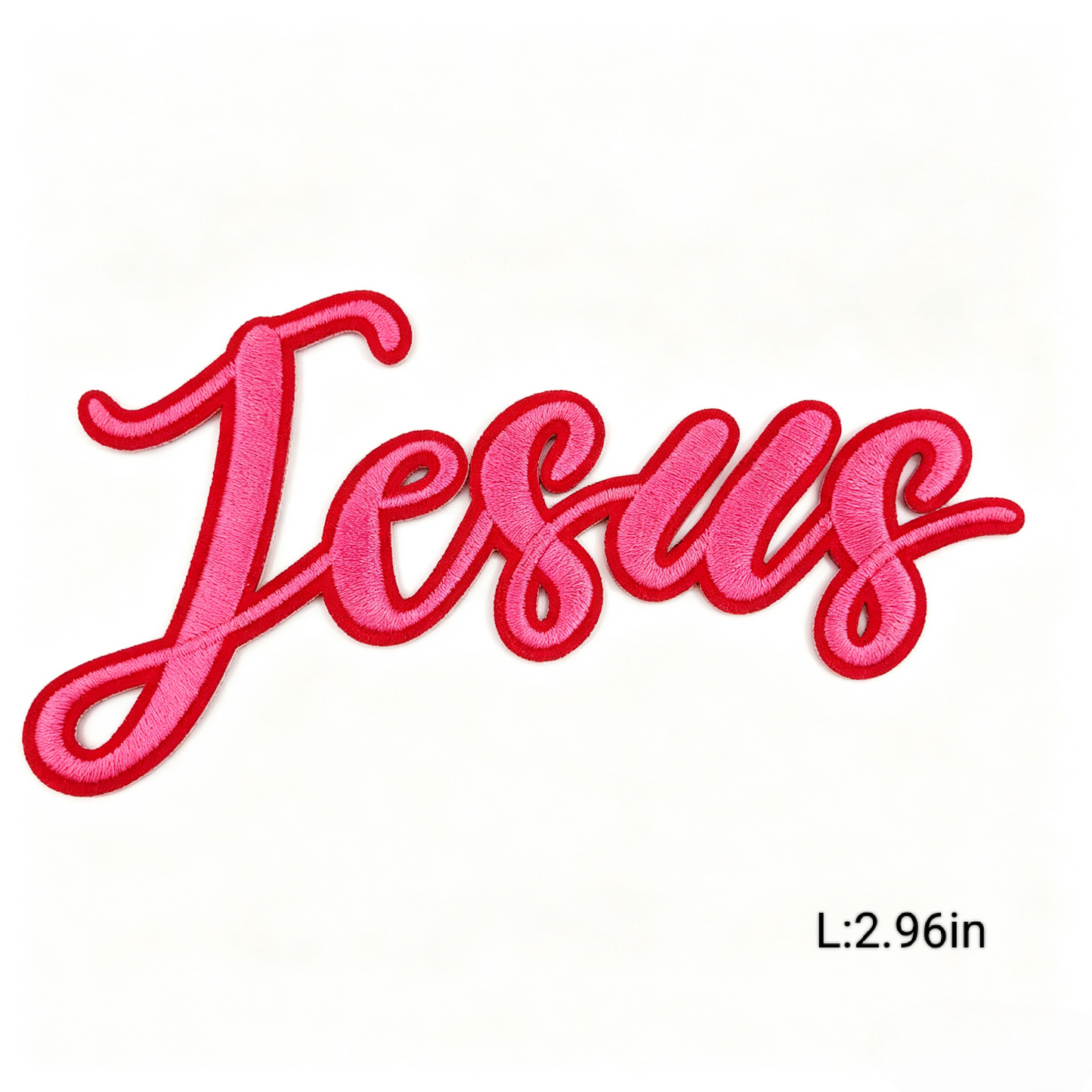Hot Pink/Black Trendy Letter Embroidery Iron-on Patches Various Inspirational Slogan & Letters