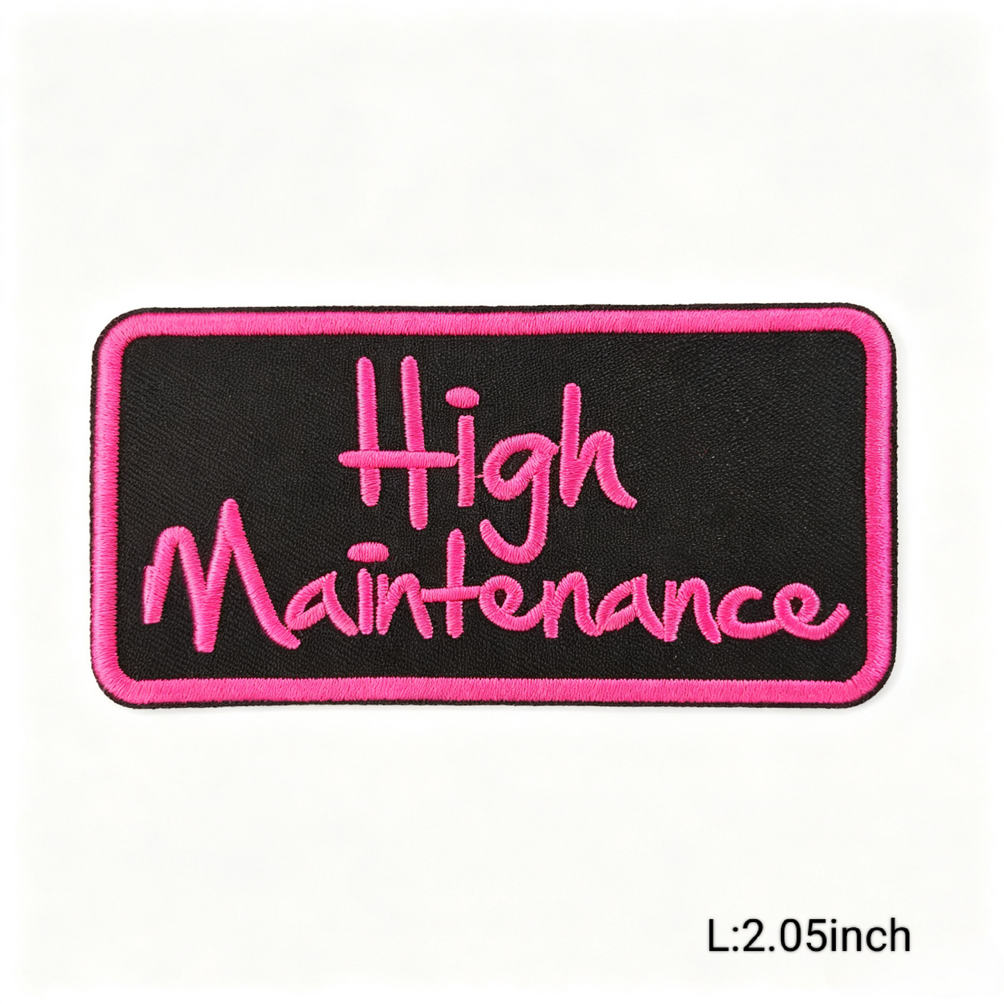 Hot Pink/Black Trendy Letter Embroidery Iron-on Patches Various Inspirational Slogan & Letters