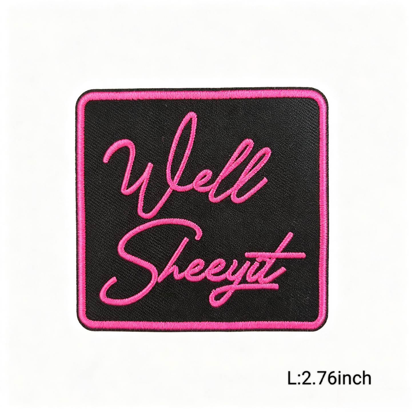 Hot Pink/Black Trendy Letter Embroidery Iron-on Patches Various Inspirational Slogan & Letters