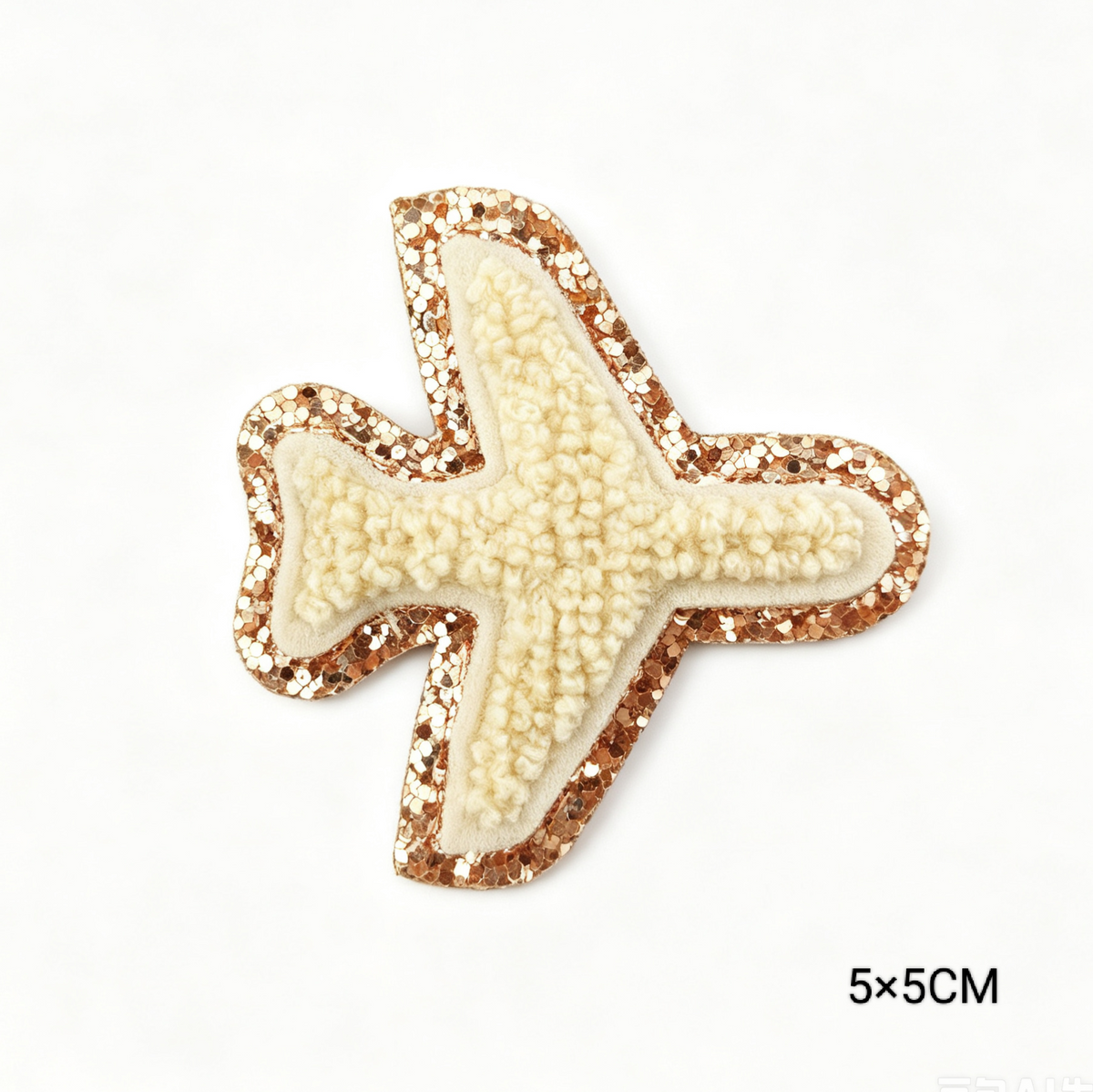 Custom Embroidered Patches Aeroplane Pattern Variety Colors Glitter Effect Sequins Felt Fabric