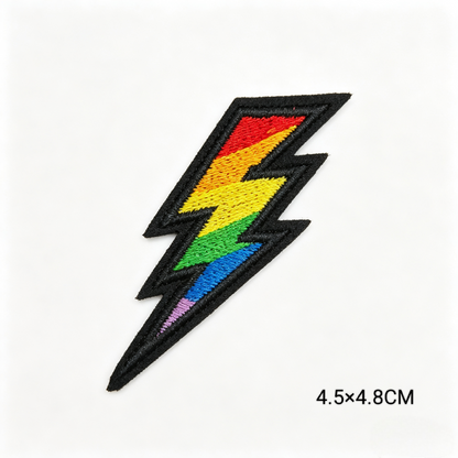 Custom Rainbow Peace Love Embroidery Iron On Patches