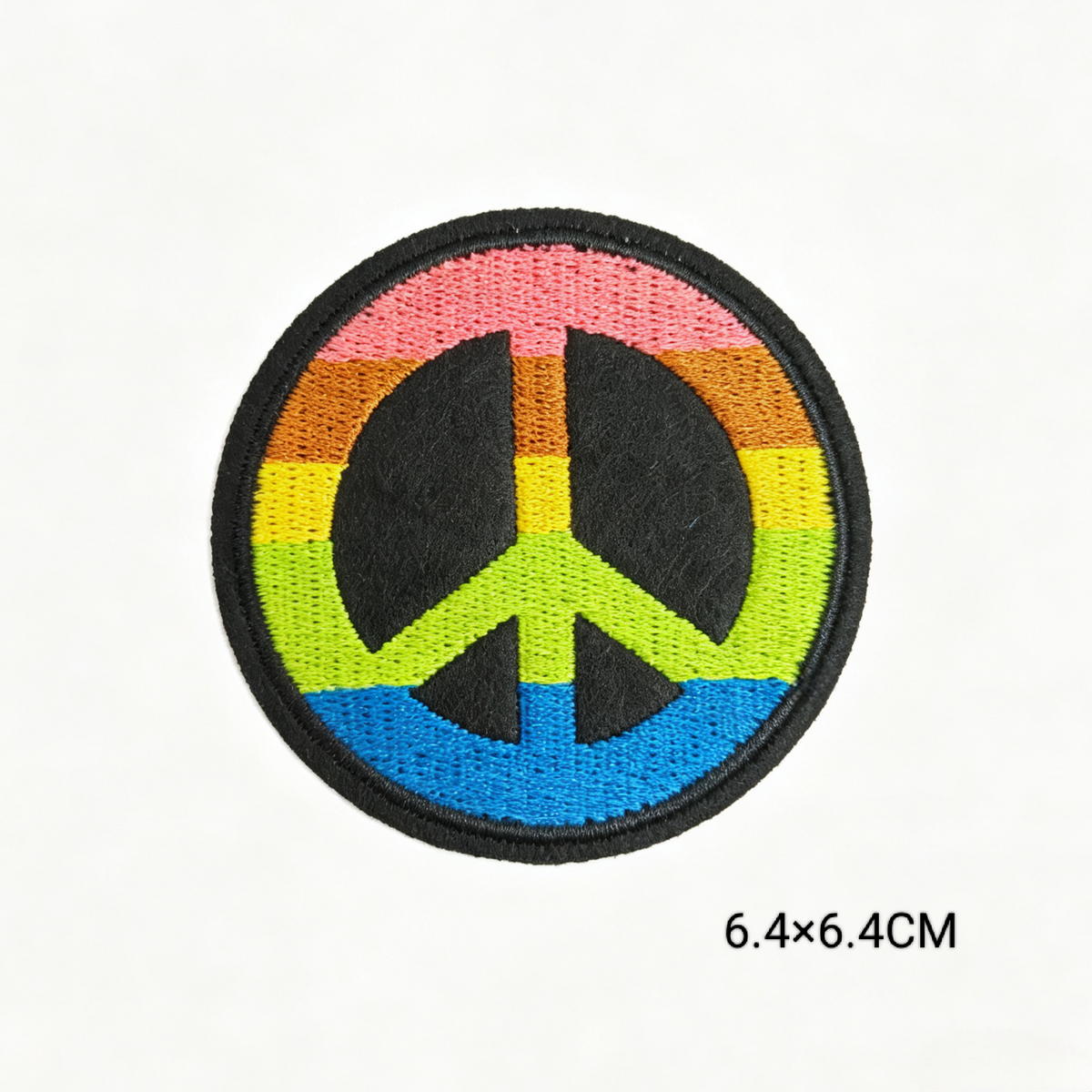 Custom Rainbow Peace Love Embroidery Iron On Patches