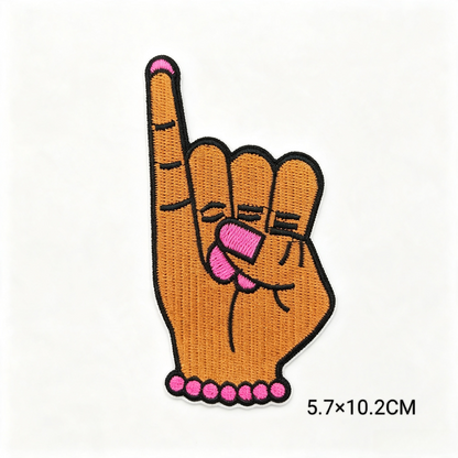 New Hot Selling Greek Sorority Pink Green Embroidered Patch 1908 Pretty Soror