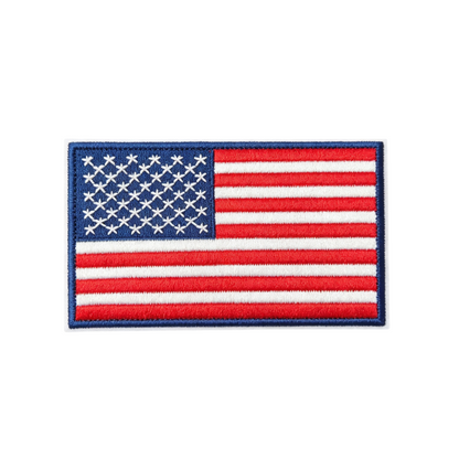 American Flag Embroidery Patch Iron On USA National Flag Sew On Applique For Clothes