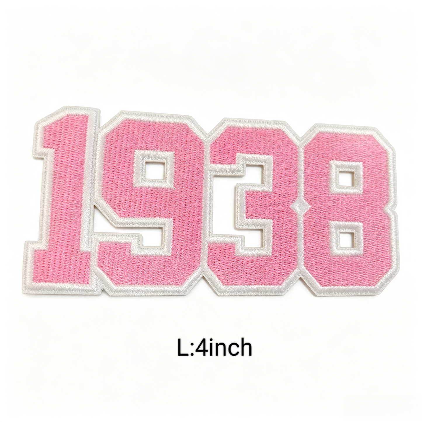 4 Inch Jack and Jill Of America Embroidery Chenille Patch Pink Blue Iron On Patches 1938 Number