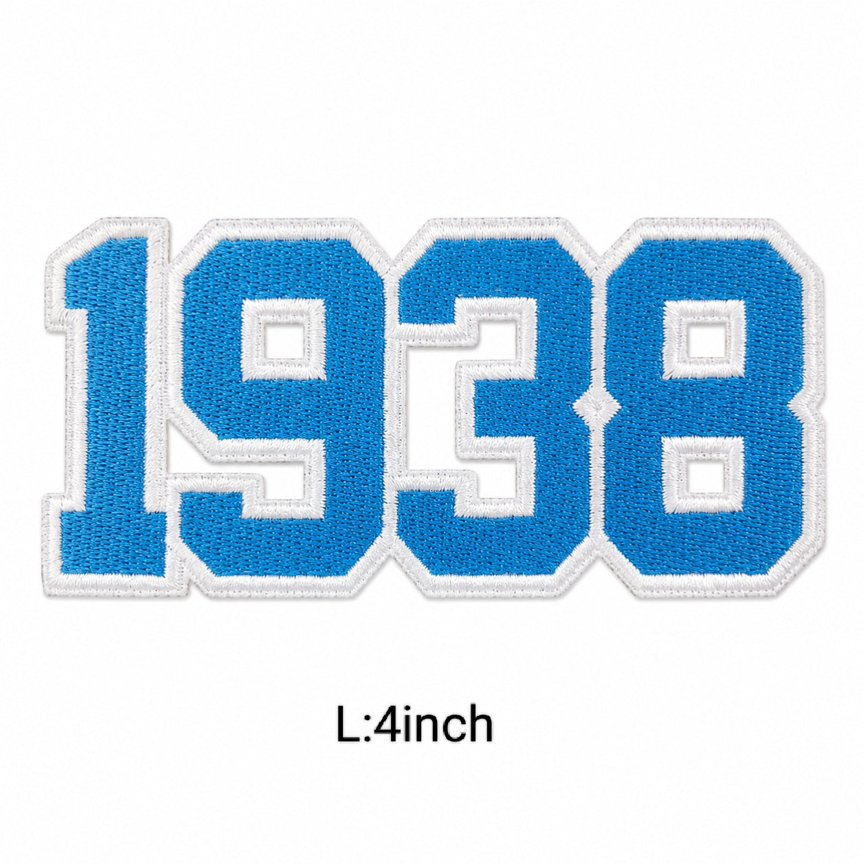 4 Inch Jack and Jill Of America Embroidery Chenille Patch Pink Blue Iron On Patches 1938 Number