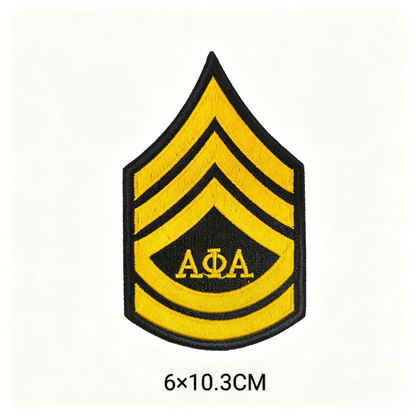 Greek Sorority Fraternity Chevron Embroidery Patches Iron On Sew On Badge