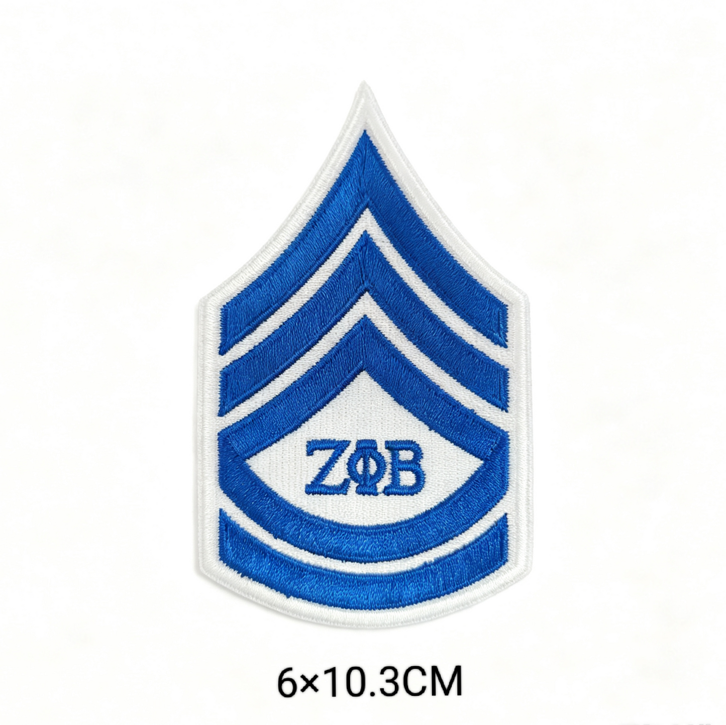 Greek Sorority Fraternity Chevron Embroidery Patches Iron On Sew On Badge