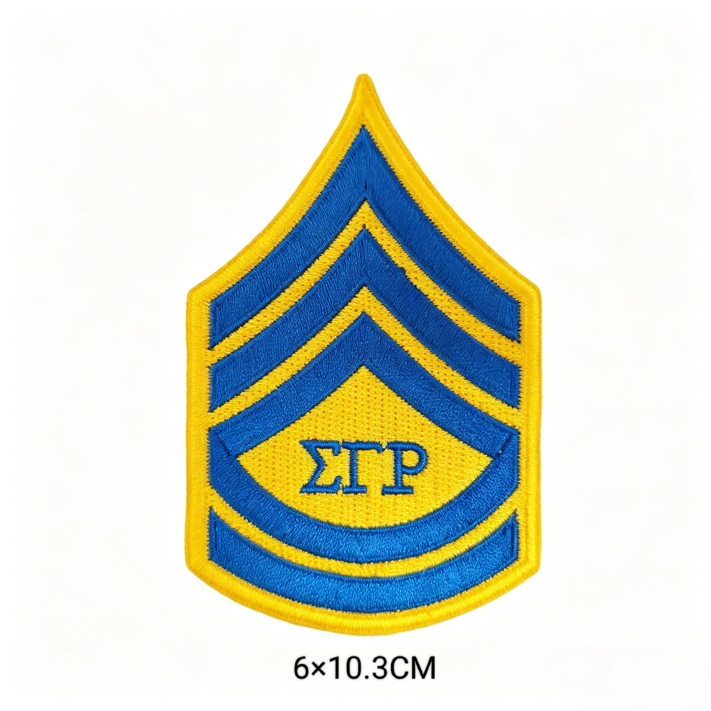 Greek Sorority Fraternity Chevron Embroidery Patches Iron On Sew On Badge