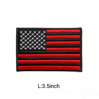 American Flag Embroidery Patch Iron On USA National Flag Sew On Applique For Clothes