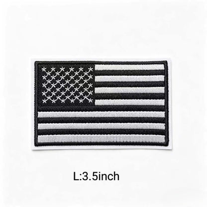 American Flag Embroidery Patch Iron On USA National Flag Sew On Applique For Clothes