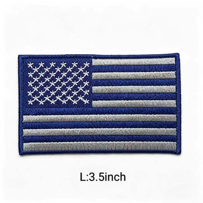 American Flag Embroidery Patch Iron On USA National Flag Sew On Applique For Clothes