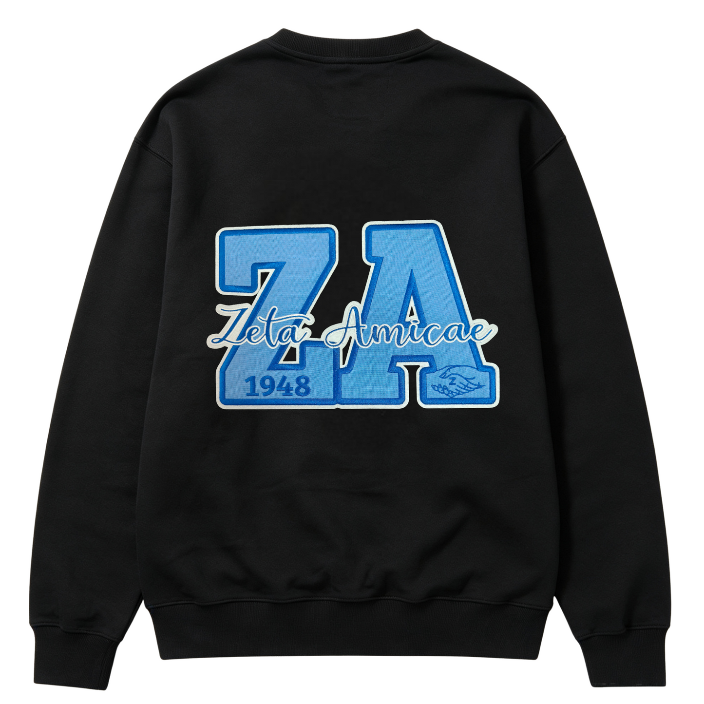 Zeta Amicae Since 1948 Embroidered Patch Iron On Sew On Greek Sorority Letter Badge DIY Applique For Jacket Backpack Clothing Decor