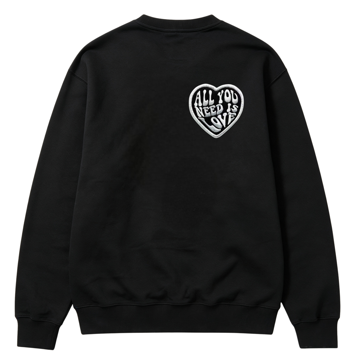 Heart Embroidered Patch ALL YOU NEED IS LOVE Iron On Patches