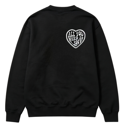 Heart Embroidered Patch ALL YOU NEED IS LOVE Iron On Patches