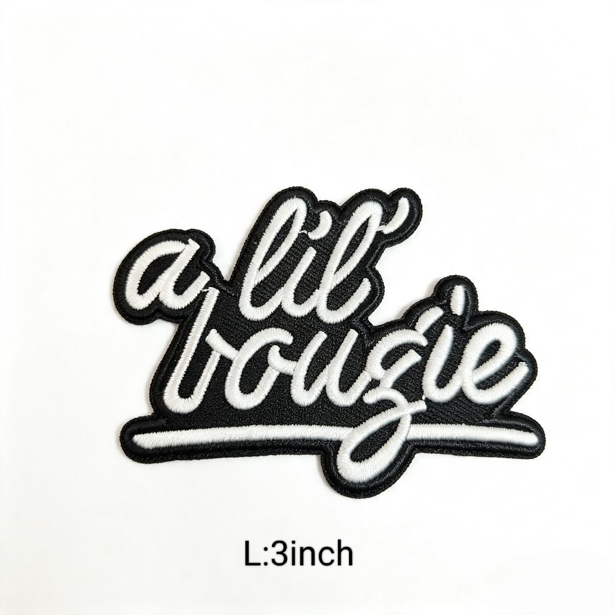 A Lil Bougie Letter Embroidered Patches Iron On Patch