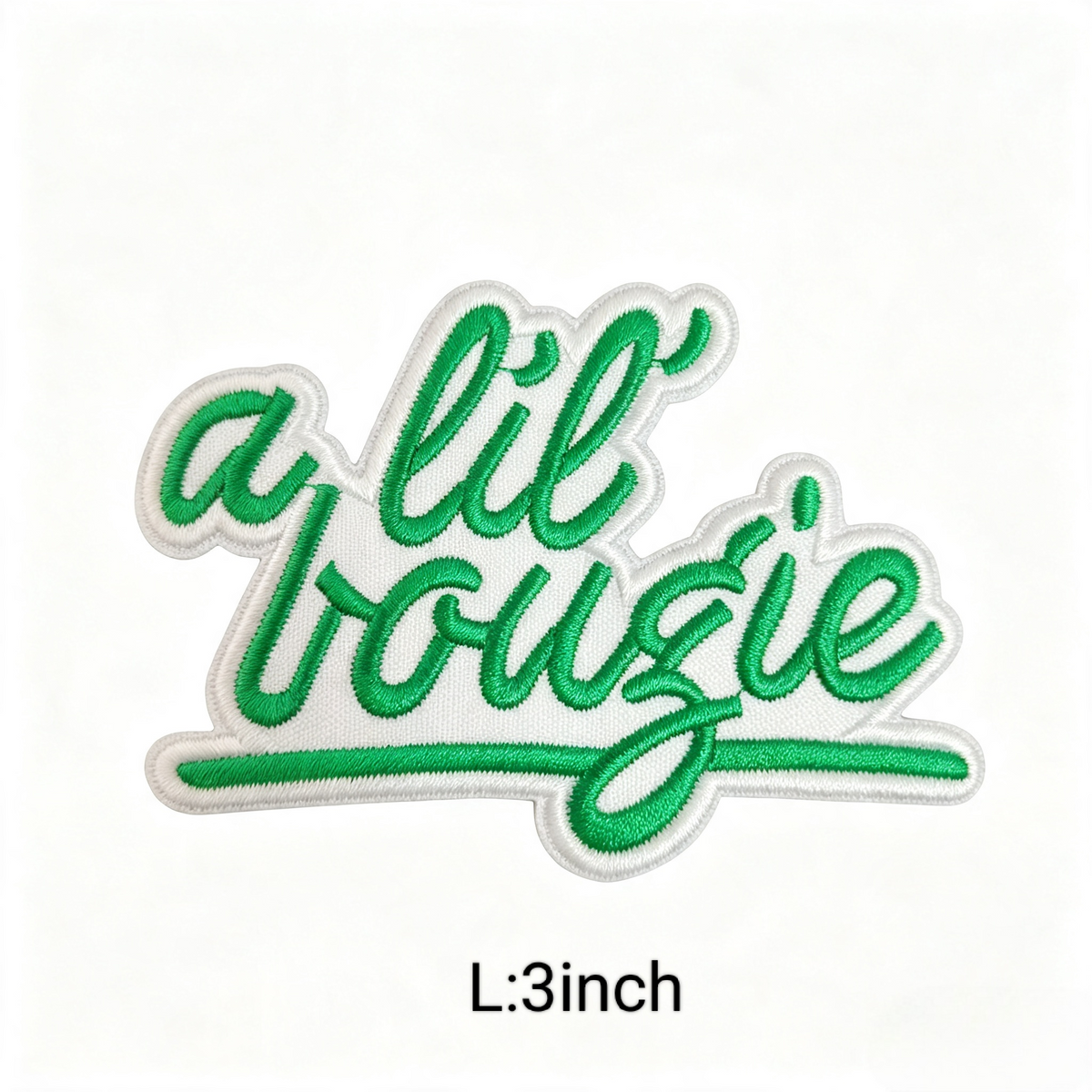 A Lil Bougie Letter Embroidered Patches Iron On Patch