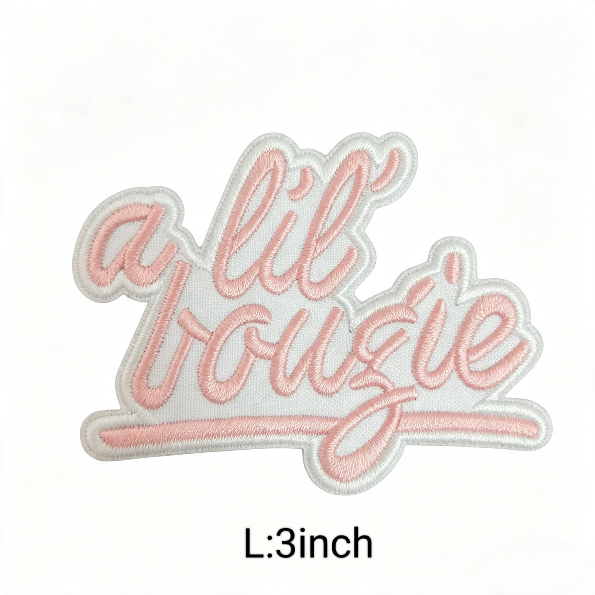 A Lil Bougie Letter Embroidered Patches Iron On Patch