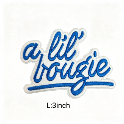 A Lil Bougie Letter Embroidered Patches Iron On Patch